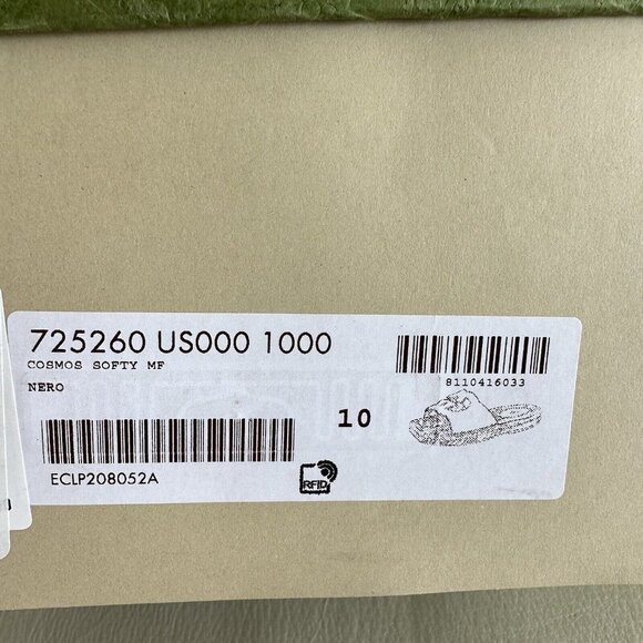 NEW Gucci Interlocking G Cut Out Leather Slides Espadrilles sz 10 Men’s Sandals - Picture 11 of 12